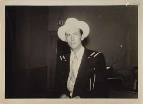 Hank Williams Signed Photograph