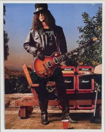 Guns N' Roses: Slash Signed Photograph