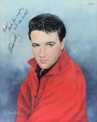 Elvis Presley Signed Print