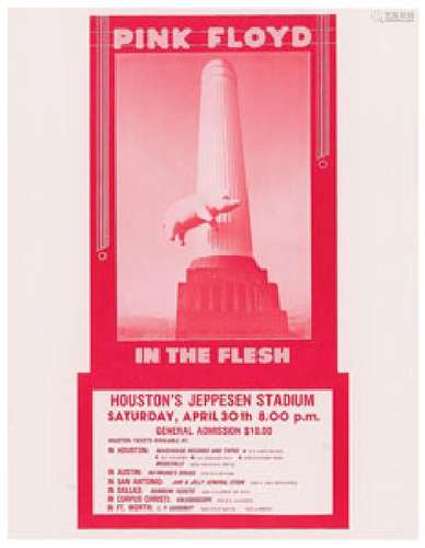 Pink Floyd Houston Handbill