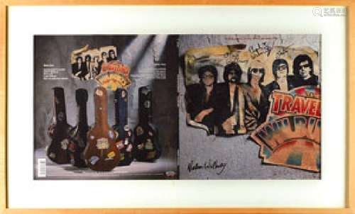 Traveling Wilburys Signed Album Cover Proof