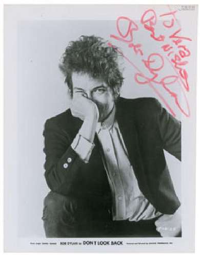 Bob Dylan Signed Photograph