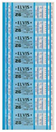 Elvis Presley 1977 Indiana State University Ticket