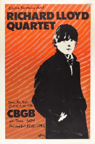 Richard Lloyd Quartet 1979 CBGB Poster