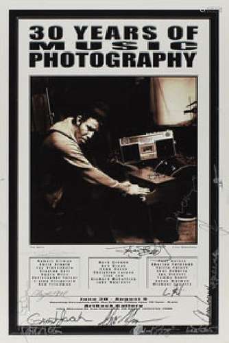 30 Years of Music Photography Signed Poster