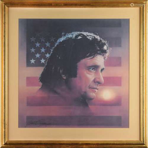 Johnny Cash's Personally-Owned Print