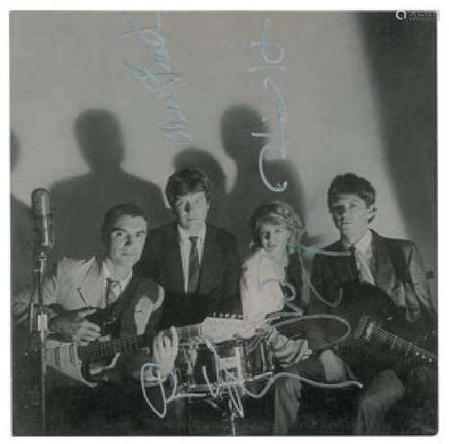 Talking Heads Signed Album Insert