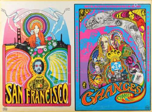 Grace Slick Signed 1960s San Francisco Poster