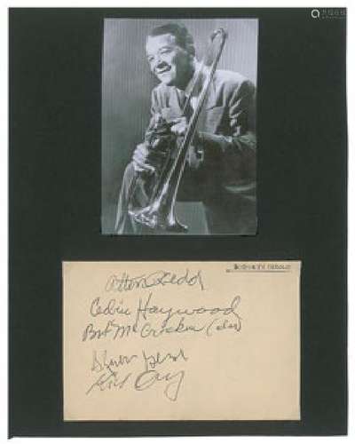 Kid Ory's Creoles Signatures