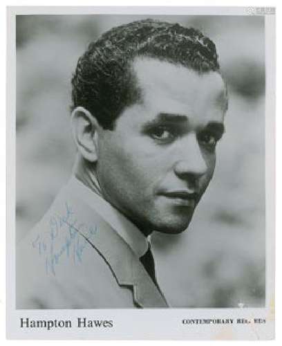 Hampton Hawes Signed Photograph