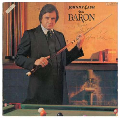 Johnny Cash Signed The Baron Album