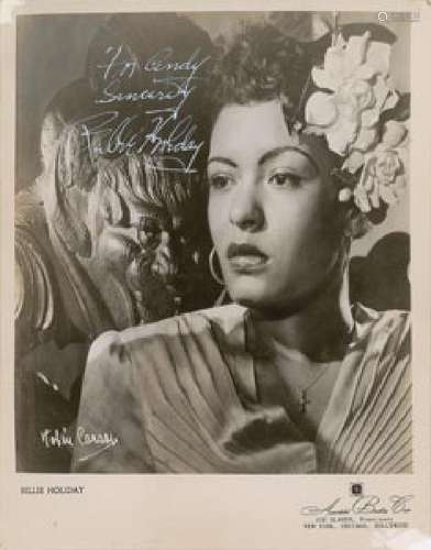 Billie Holiday Signed Photograph