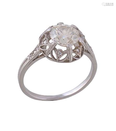 A single stone diamond ring