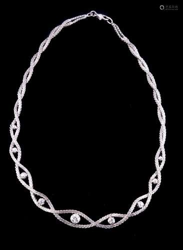 A diamond set necklace