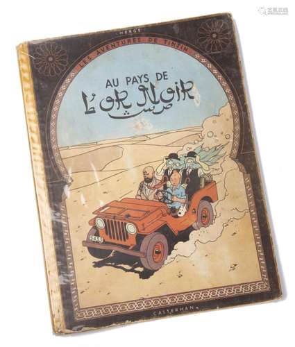 Hergé, Les aventures de Tintin, Au pays de l'or noir, série B4, 1950 (1ère [...]