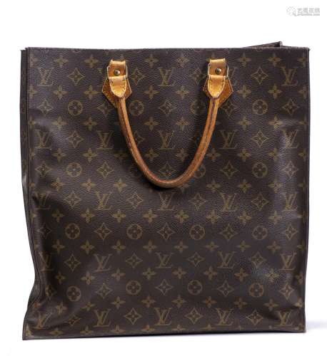 Louis Vuitton, sac cabas de ville, modèle plat en toile à monogramme et deux [...]