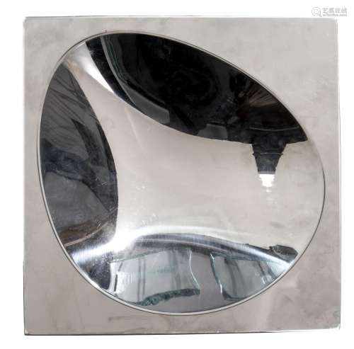 Miroir chromé concave WMF. H. 30x30 cm. - - Miroir Mirror -