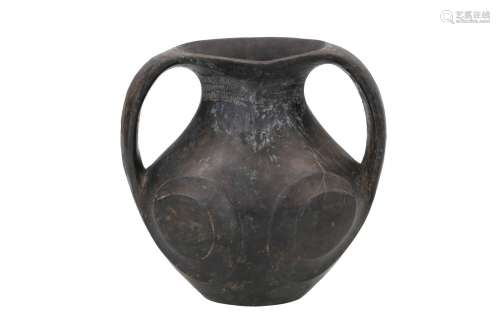A black pottery Amphora. China, west Sichuan Province, Warring States, Qin or Han period, 3rd/2nd