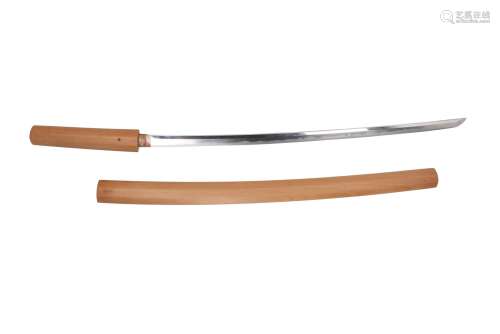 Katana (boys-sword), Kinmichi (8th Generation), nagasa 50,9 cm. Mei: Kiku mon: Rayo (no) Kami