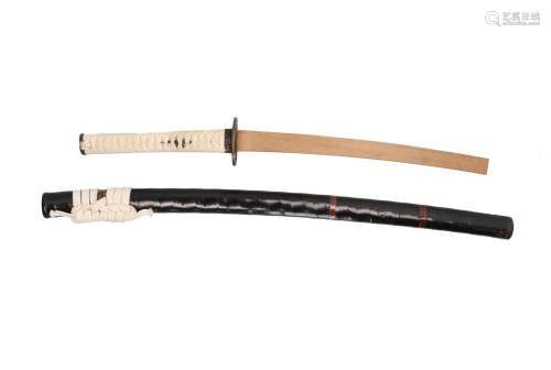 Katana, Ietsugu, Nagasa 65 cm. Mei 'Unshu Mori Ju Hakuryushi Fujiwara Letsugu', dated February 1856.