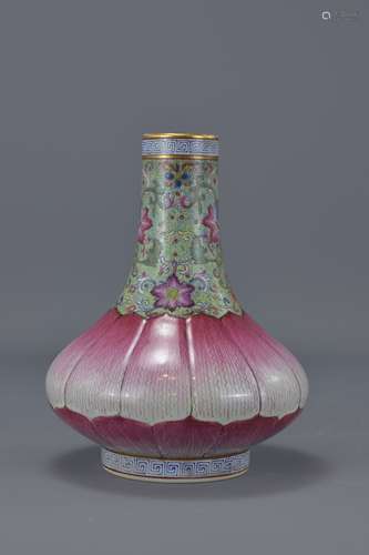 A Chinese 19th /20th century porcelain bottle vase