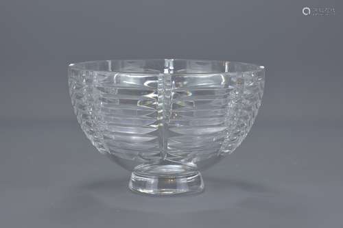 An Orrefors glass bowl 18cm diameter