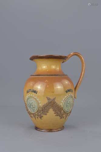 A 19th Century Doulton Lambeth jug with four seaso