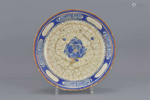 A central Asian pottery dish 18th/19th century. 24