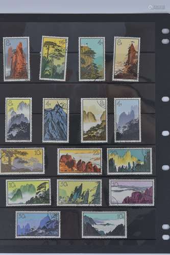 A set of 16 used China stamps dated 1963. Lightly stamped and unmounted.