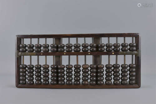 A 19th Century Chinese hardwood Abacus 18.5cm x 42