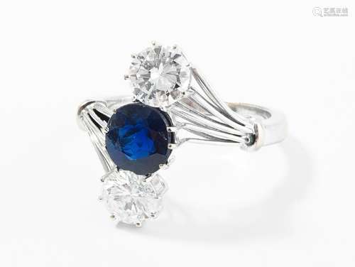 Brillant-Saphir-Ring