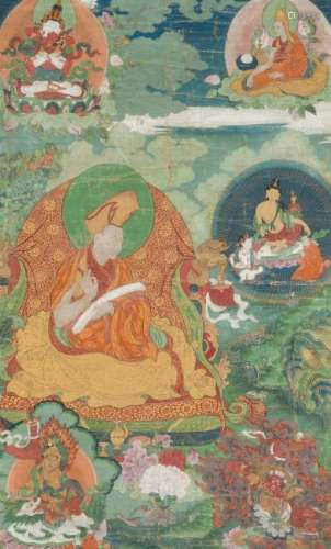 Thangka des ersten Panchen Lama
