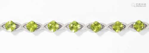 Peridot-Brillant-Bracelet