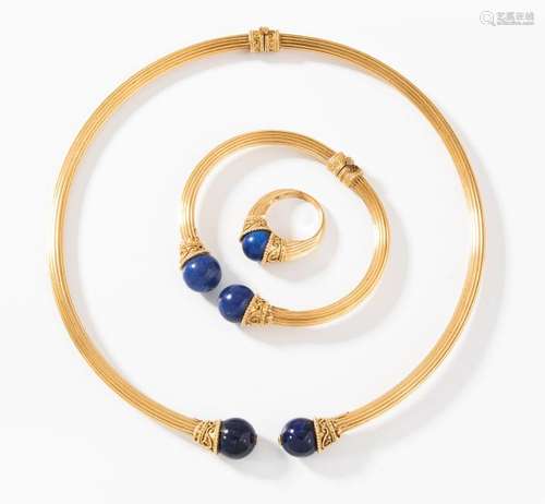 Lapislazuli-Gold-Set