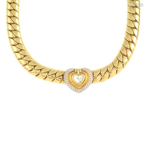 CHOPARD - a 'Happy Diamond' necklace.