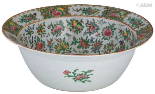 A large Chinese famille rose Canton bowl, decorate...;