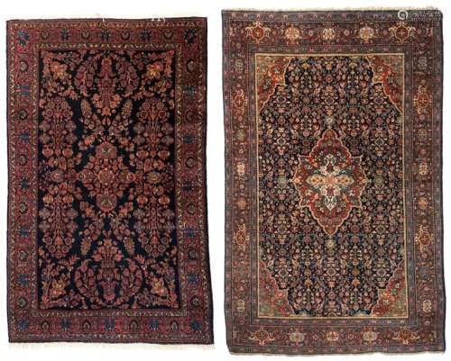 An Oriental woollen carpet, Sarough, 130 x 194 cm;…