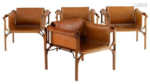 A set of four armchairs by Cristian Valdes, 'Valde…