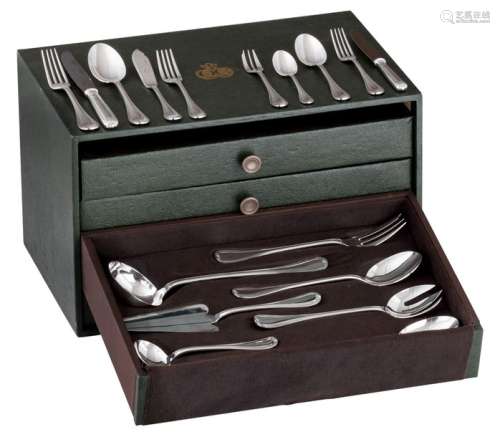 A twelve person silver plated cutlery set by Chris…