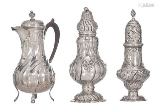 A French second half of the 19thC silver rococo st…