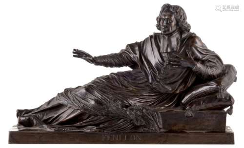 David D'Angers P.J., 'Fénélon', patinated bronze, …
