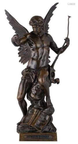 Picault E., 'Semeur d'idées, patinated bronze, H 5…