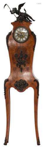 An impressive 19thC violin shaped mahogany and bur…