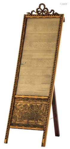 A gilt wooden neoclassical upright pèle mèle, 44,5…