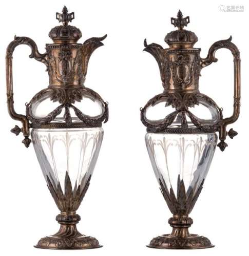 A pair of late 19thC French Renaissance Revival cu…