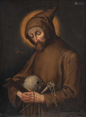Unsigned, Saint Francis, oil on panel, early 17thC…