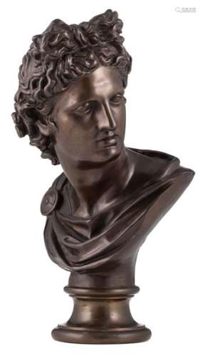 The Belvedère Apollo, patinated bronze, cast by F.…