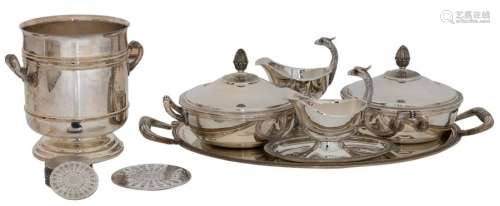 An important collection silver plated tableware, C…