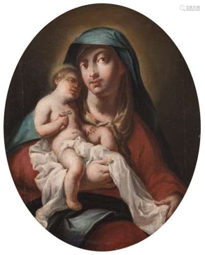 No visible signature, Madonna with child, possibly…