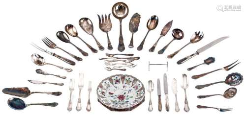 A twelve person silver 'menagère' cutlery set 'au …